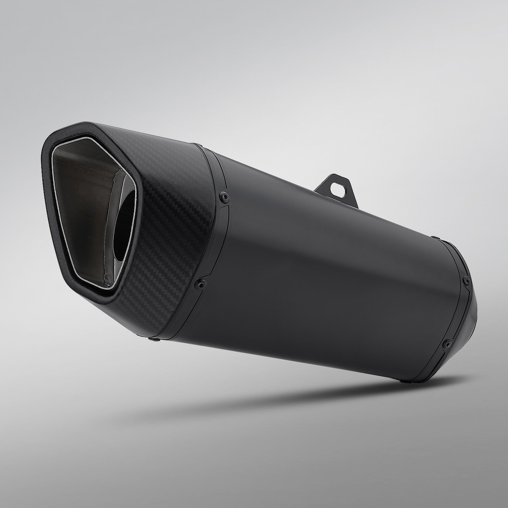 Slip on 60mm Modified Exhaust Pipe Motorcycle Replacement Black Muffler