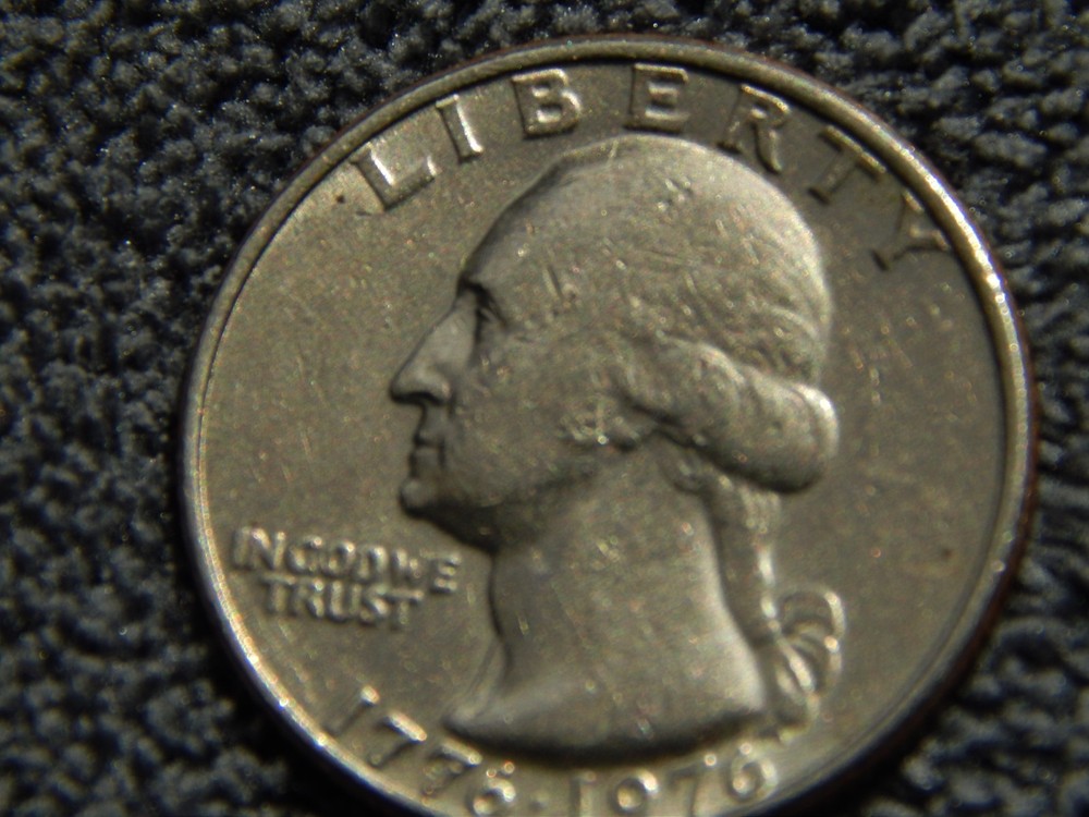 Bicentenial Quarter No Mint Mark Multiple Errors Reverse Side and Obverse side