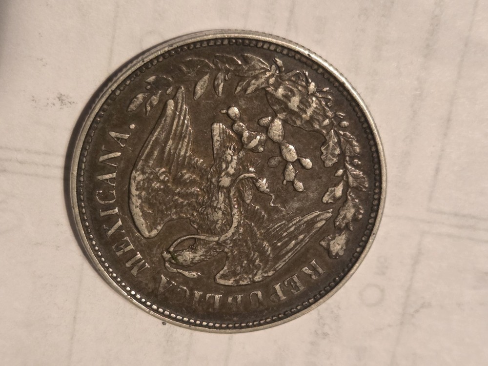 1901 Mexican Peso Am Mintmark
