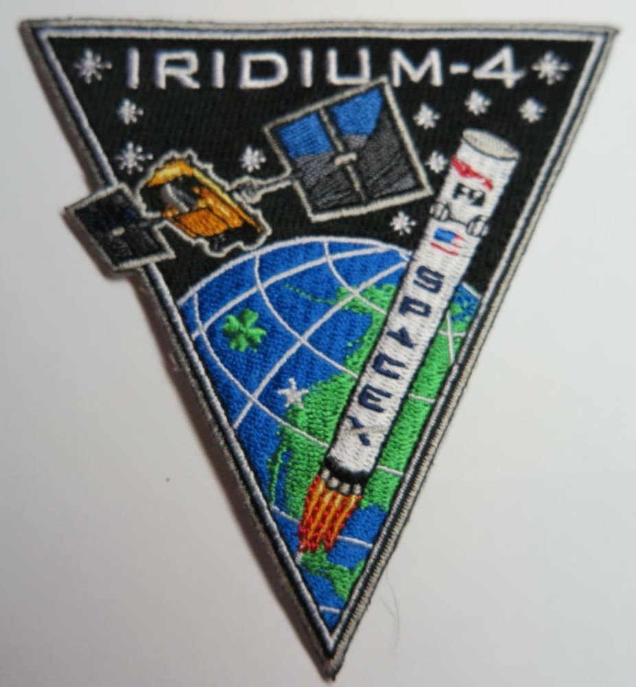 ORIGINAL FALCON 9 IRIDIUM 4 (IV) NEXT SPACE MISSION PATCH