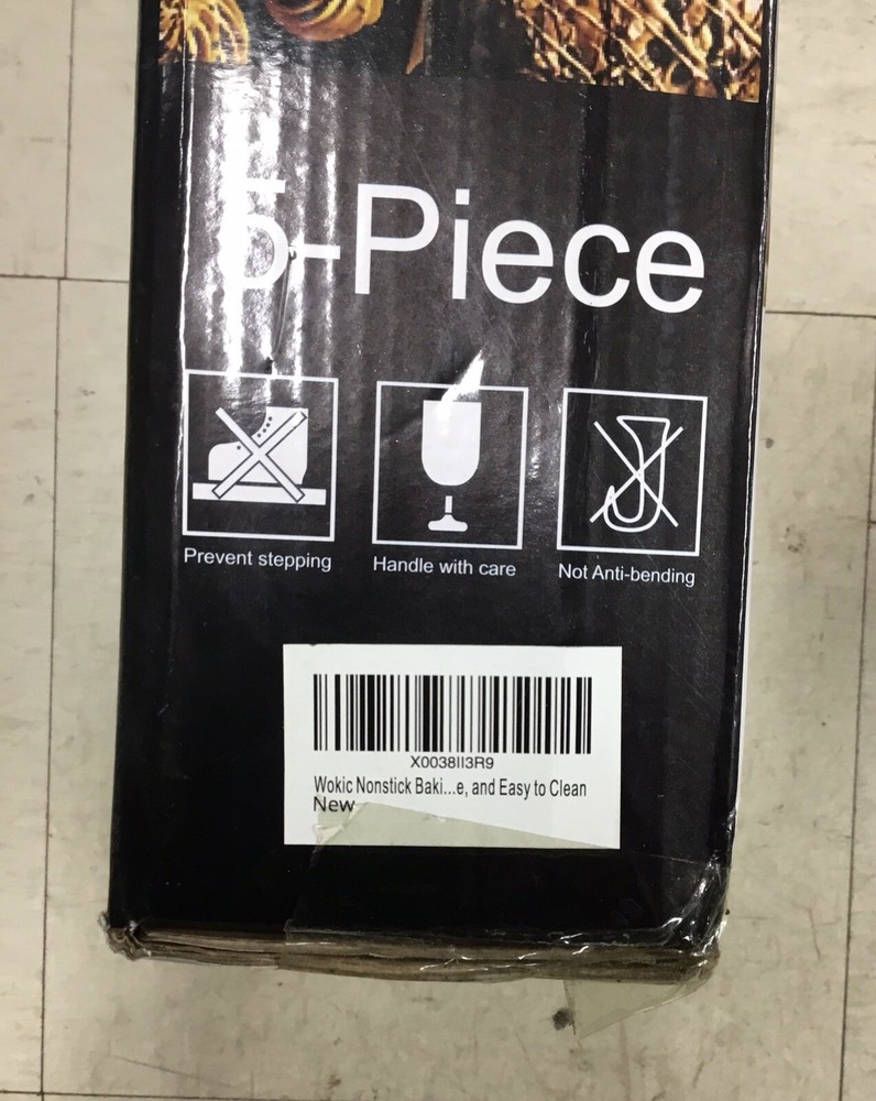 Nonstick Baking Pans Set, 5-Piece Kitchen Baking Sheets For Oven, Bakeware Sets