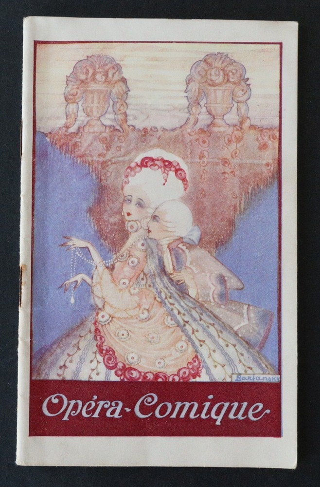 Program 1921 Theatre COMIC OPERA illustrator Barjansky Madame Butterfly