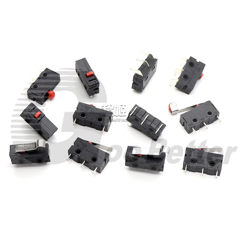 Micro Microswitch Limit Switch Long Curved Roller Lever Snap Action Limit Switch