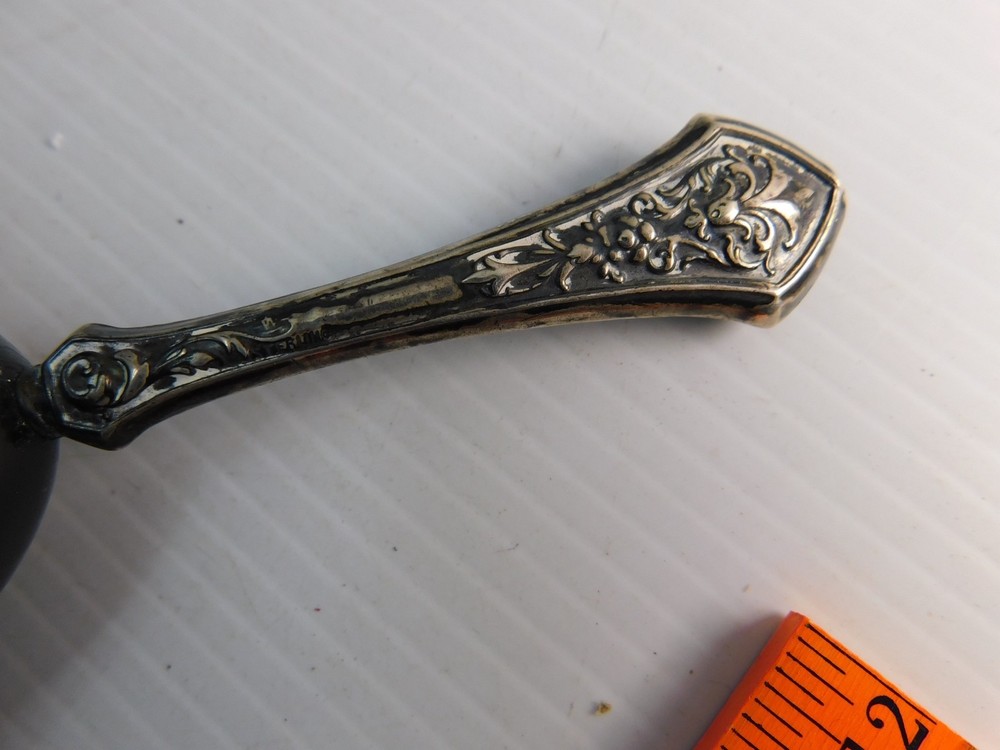 3 Antique Darning Eggs, Sterling Silver handles