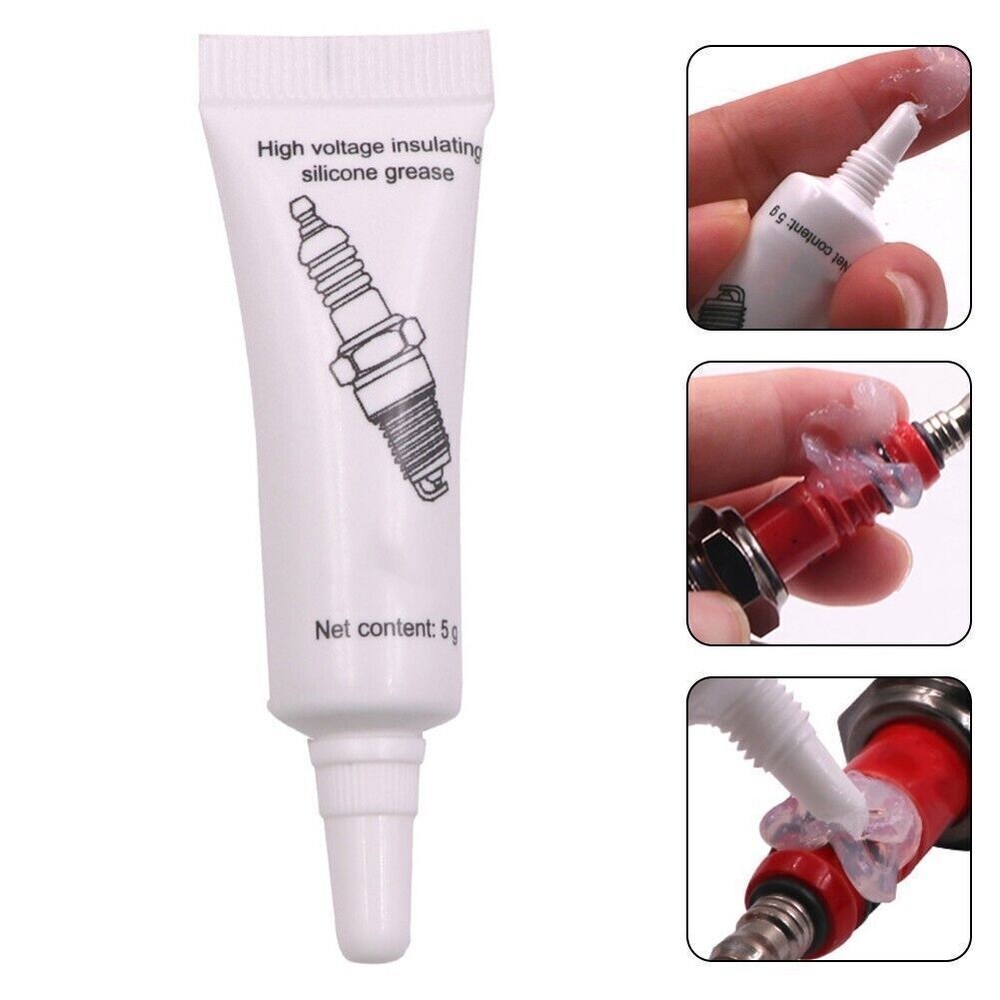 2Pcs Car Spark Plug Insulating Grease High Voltage Electrical Silicone Grease
