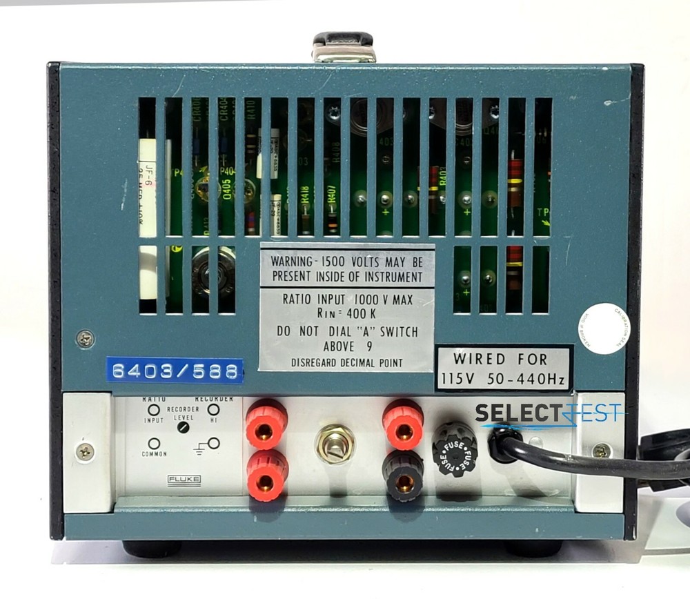 FLUKE 895A DC DIFFERENTIAL VOLTMETER, 0 - 1100 VOLTS ****LOOK**** (REF.: 005G)