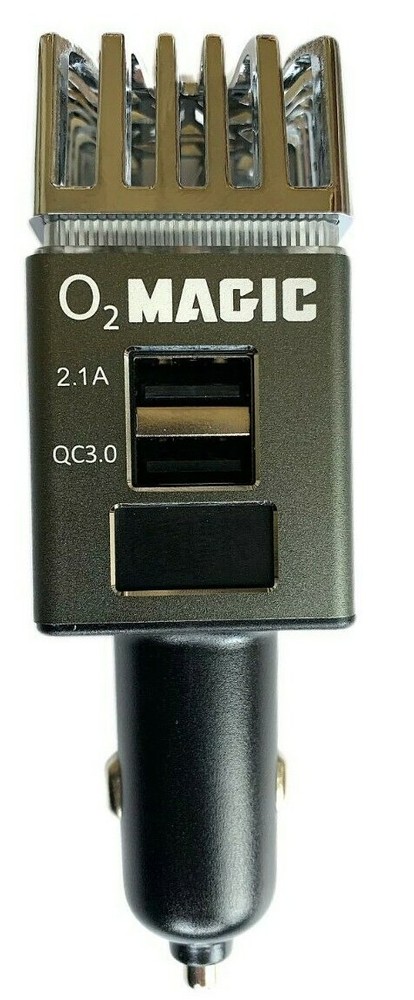 Car Odor Eliminating ionizer plus Dual quick USB 3.0 charger