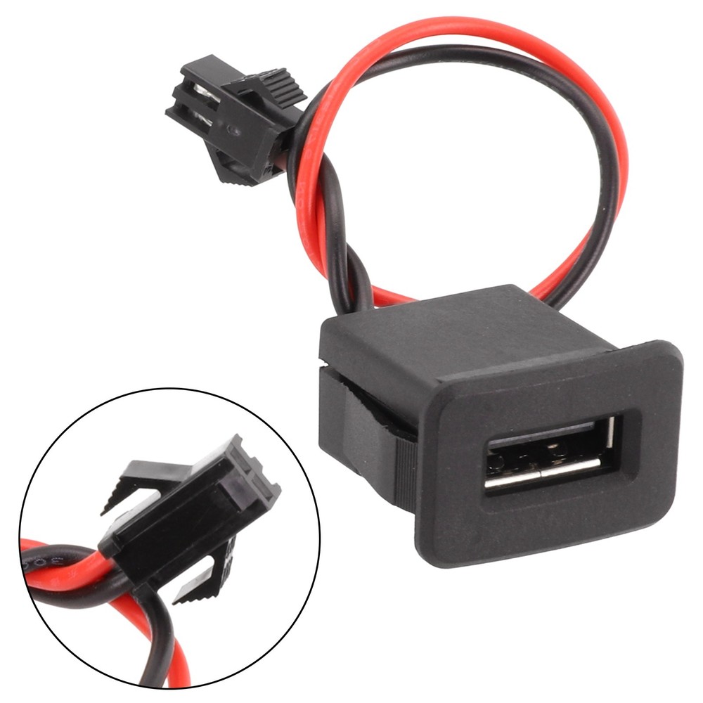 Easy to Use USB Female Base 2P Socket for Quick and Effortless Installation
