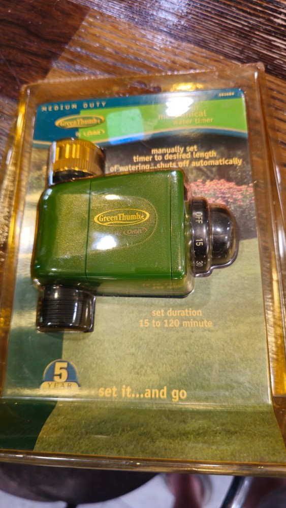 GreenThumb 583684 Medium Duty 1 Session Mechanical Water Timer