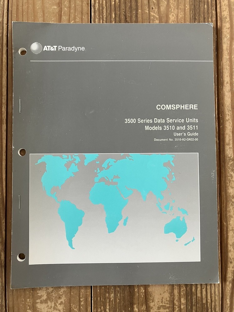 COMSPHERE 3500 Series Data Service Units Models 3510 and 3511 User User’s Guide