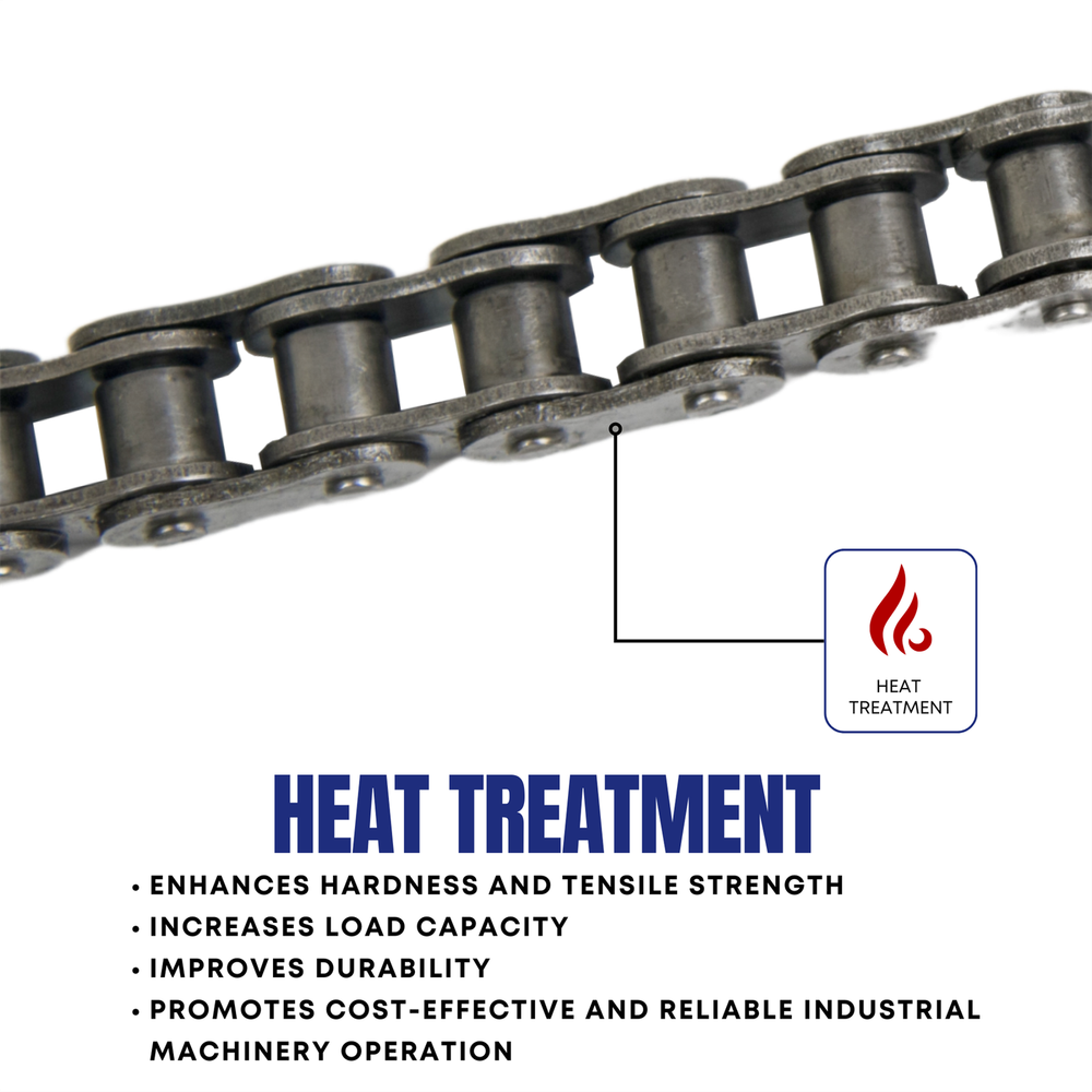 #50 Roller Chain 10 Feet with 1 Connecting Links