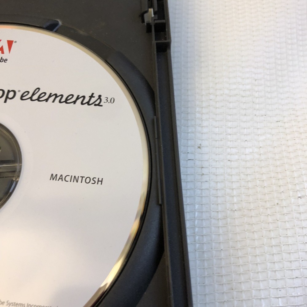 Adobe Premier Elements 3.0 PC 2004 1 Disc + Serial Code Number Macintosh Version