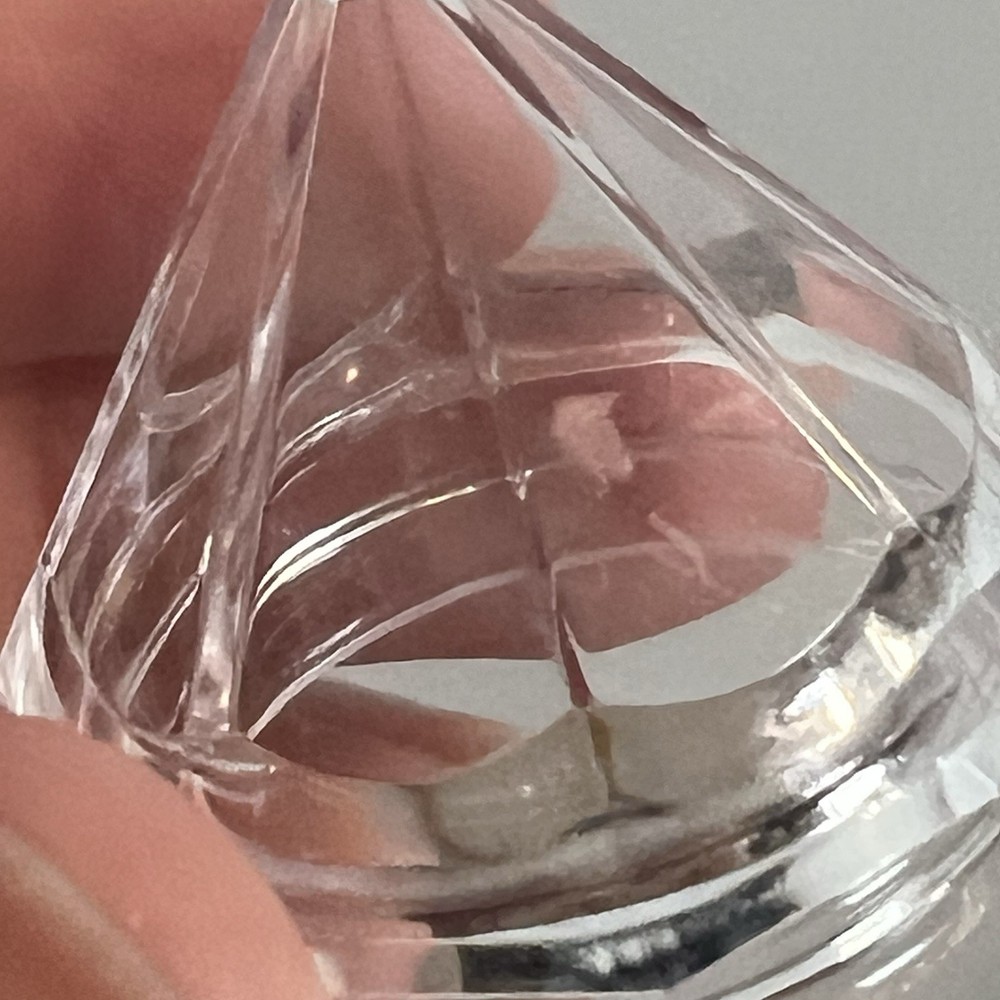 Hershey's Kiss Case Diamond Gem Shape Plastic 1.5"