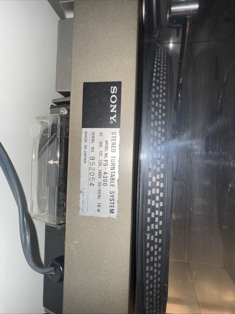 Sony PS-4300 Direct Drive Turntable