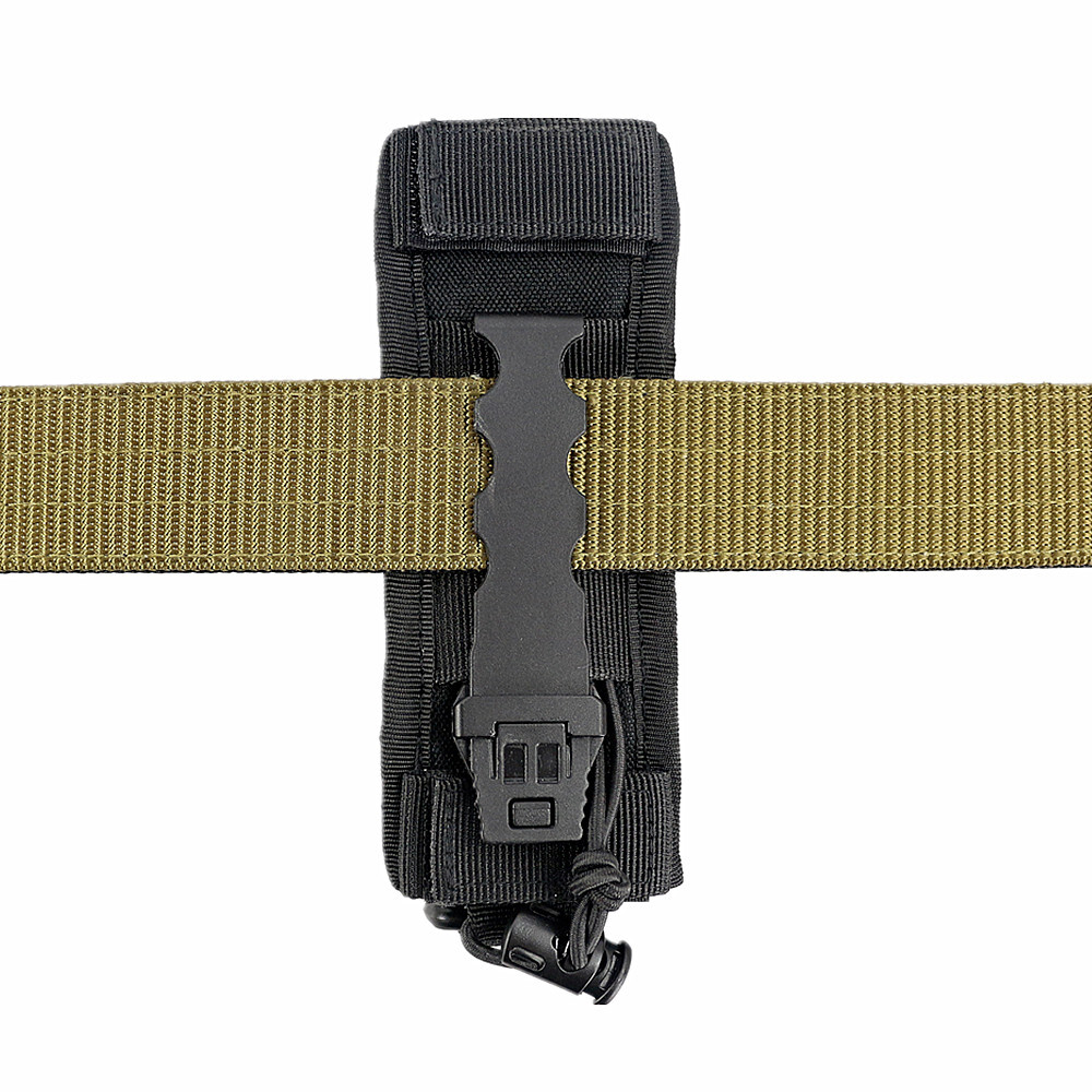 Molle Flashlight Holder with Open-top MOLLE Strap Vertical & Horizontal Carrying