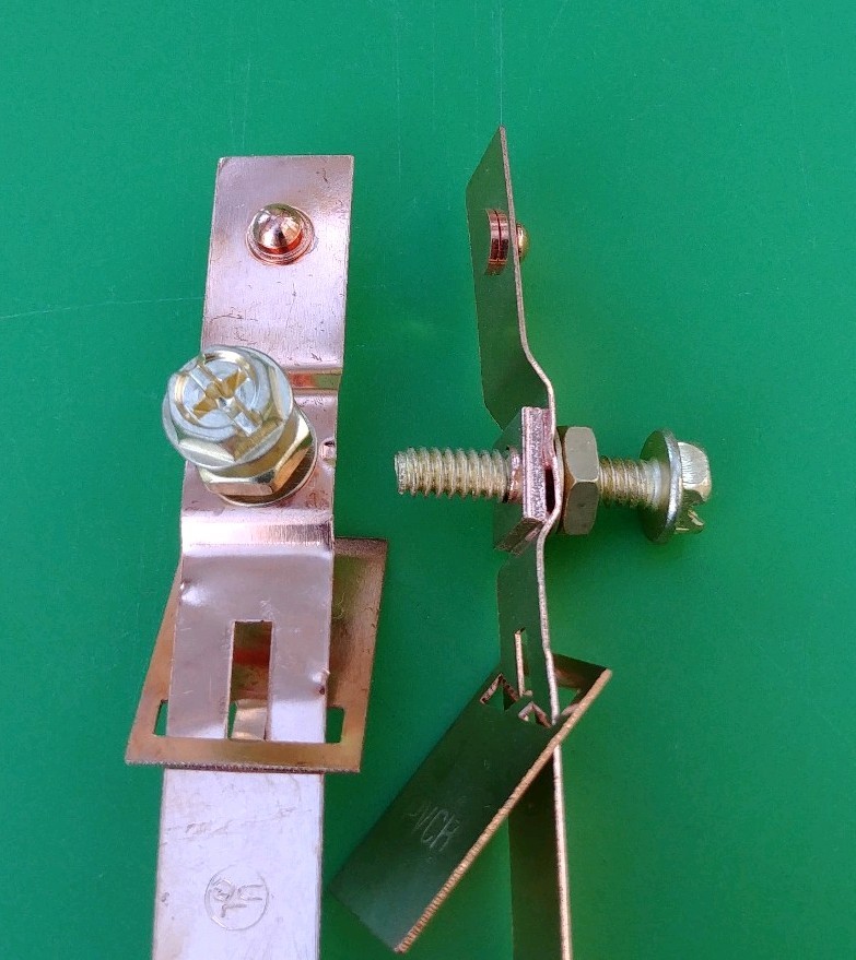 (10 PCS) 6" copper ground strap RF Grounding Application for Lighting Protection