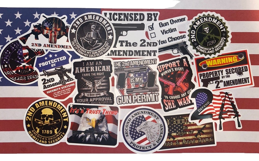 (16) 2nd Amendment Stickers