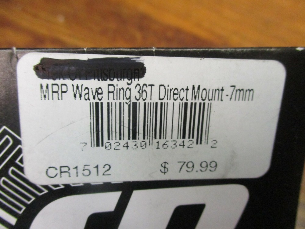 MRP WAVE RING 7mm OFFSET DIRECT MOUNT 36T 1X CHAIN RING - BLACK