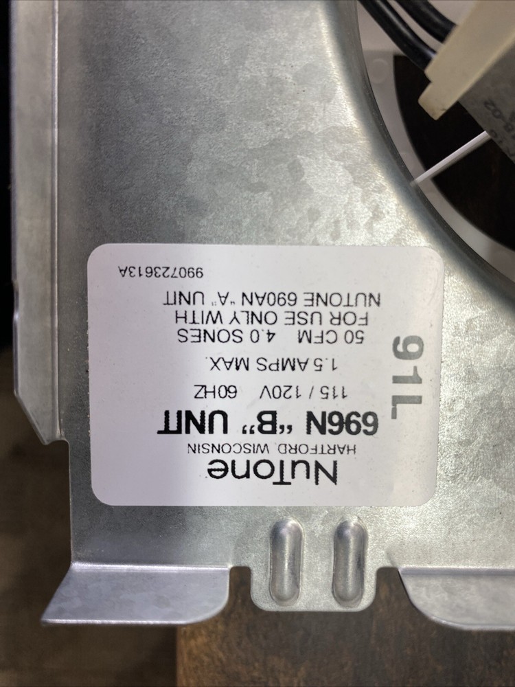 Nutone C350BN Fan Motor Assembly