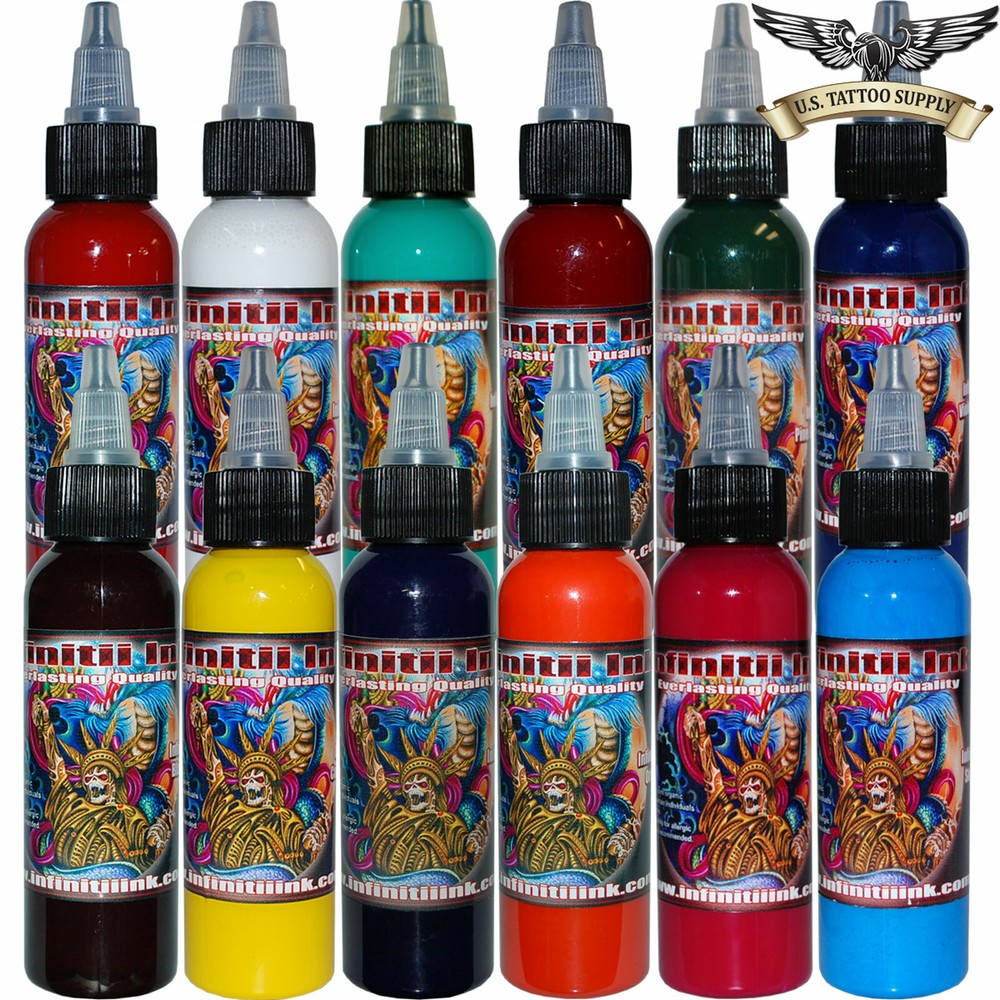 Infinitii Tattoo Ink 12 Colors 2oz Set #2