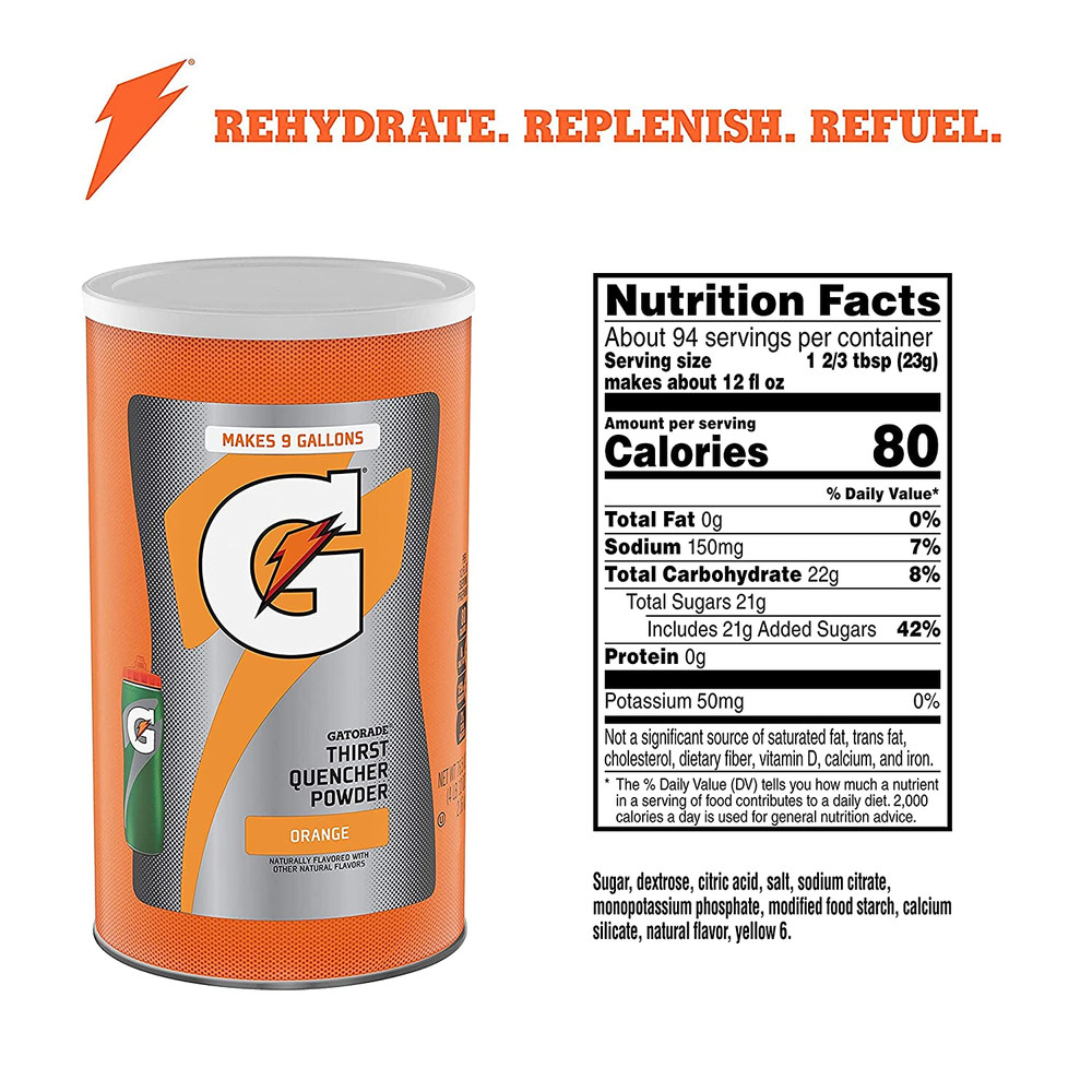 Thirst Quencher Powder Orange 76.5 Oz...