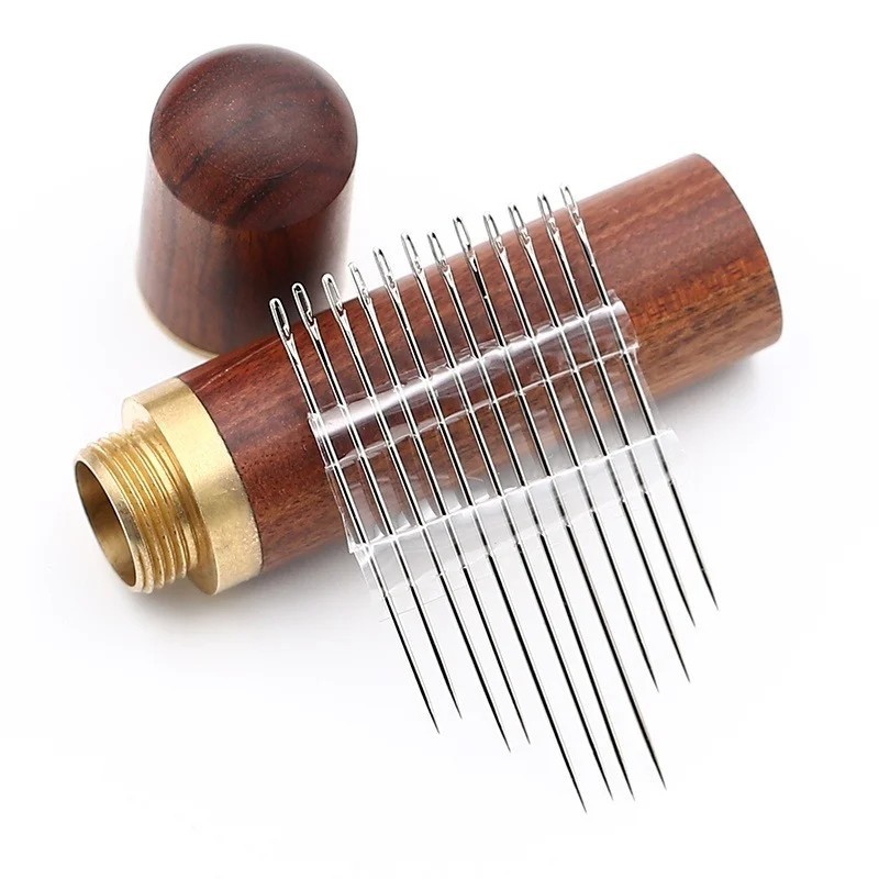 30pcs Self Threading Sewing Needles Stainless Steel Blind Needle for Elderly