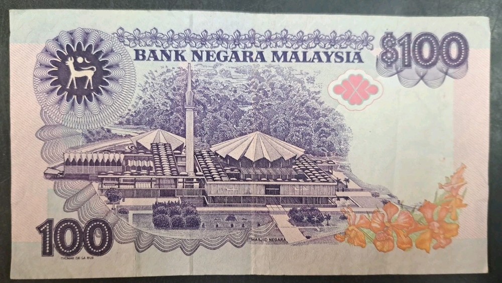 (1989) Malaysia 100 Ringgit P32(2), ZD5256021.