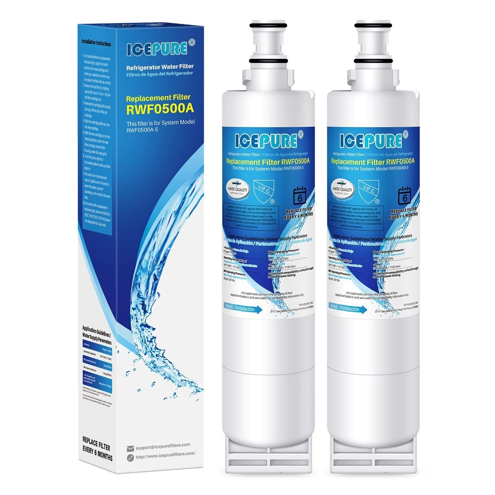 ICEPURE 4396508 Refrigerator Water Filter Replacement for 4396510, NL300