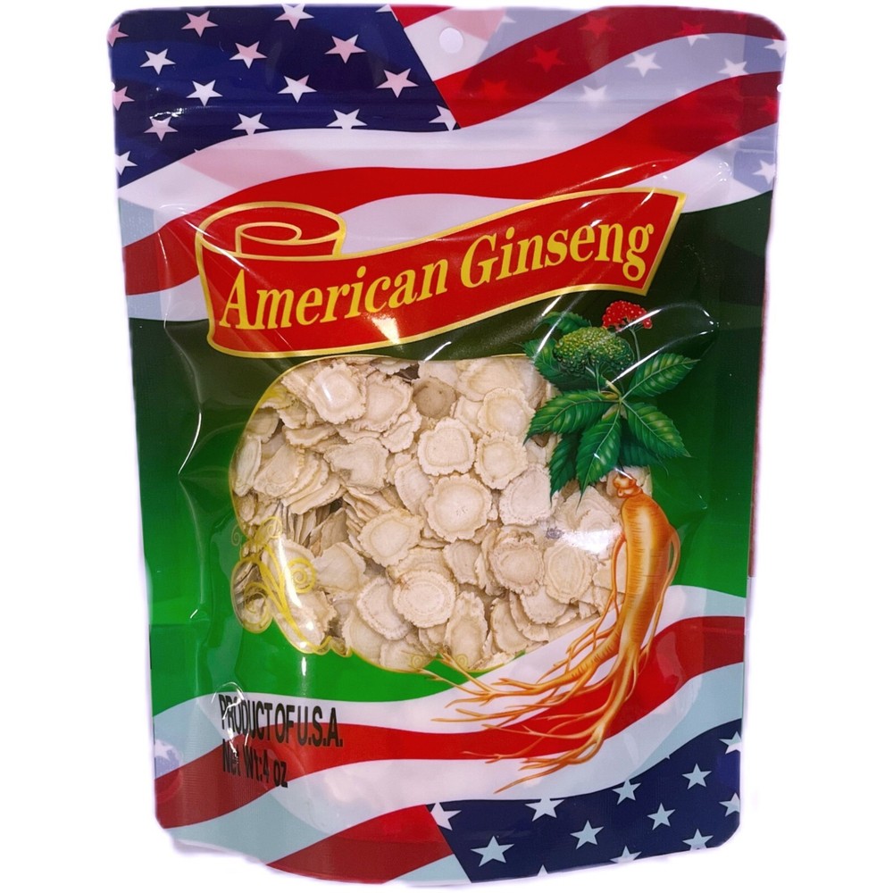 4oz-16oz American Ginseng Slice Root SIZE MEDIUM Thin Ginseng Slice Circle美国花旗参片