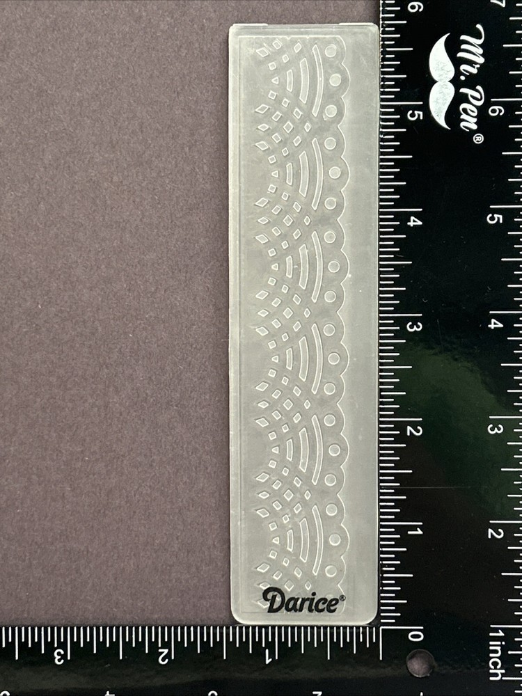 Darice Slimline Mini Embossing Folder Lace Card Making Scrapbooking Crafts