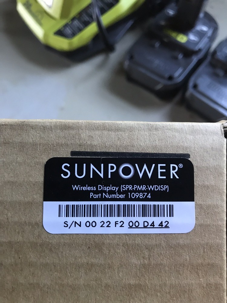 Sunpower Monitoring Display