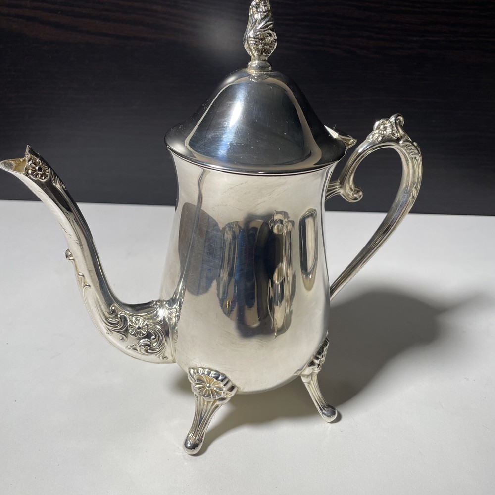 WM ROGERS & SON Silverplated Three Piece Coffee Set