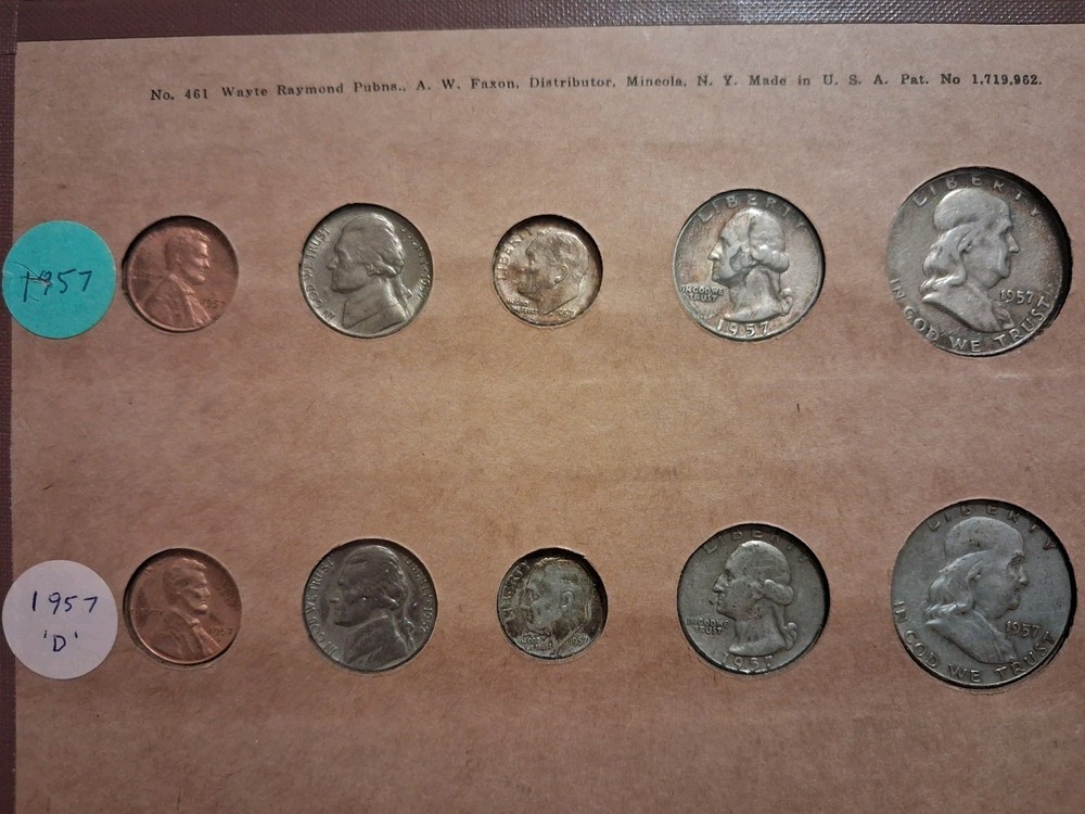 1957 mint set p And d