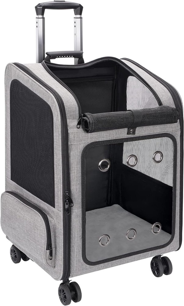 Pet Backpack Carrier Wheels Large