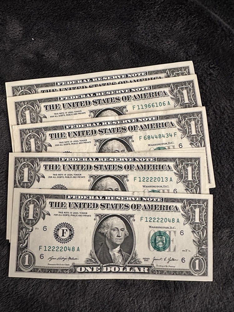 Mis Cut Error 1$ Bills