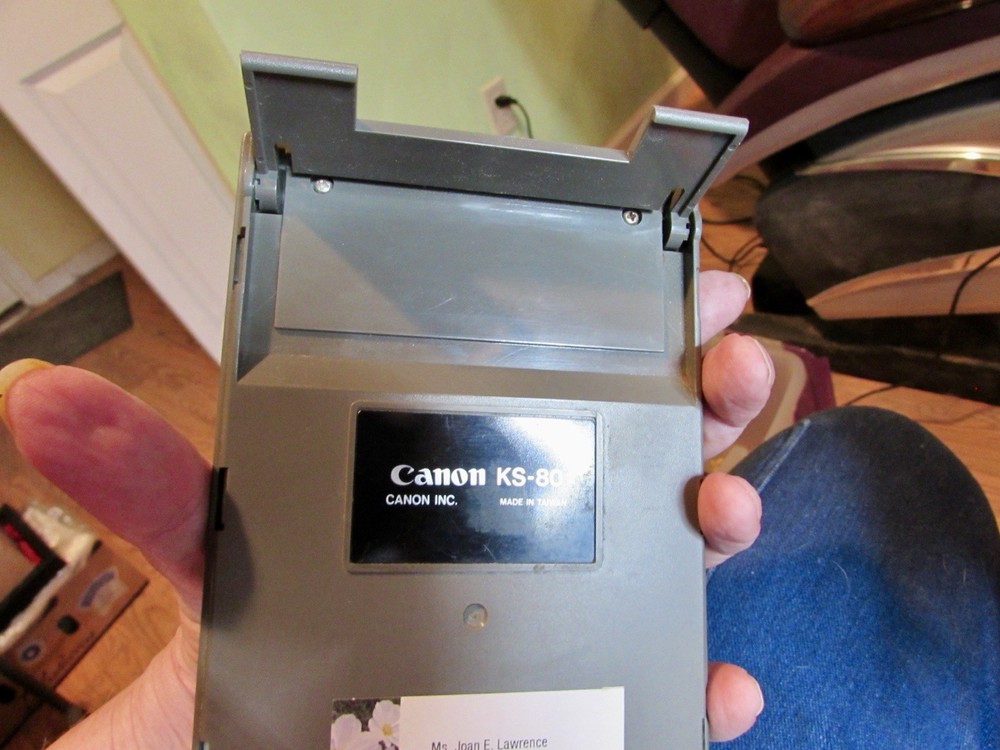Canon KS-80 Solar Calculator With Instruction Manual & Original Box Display Elev