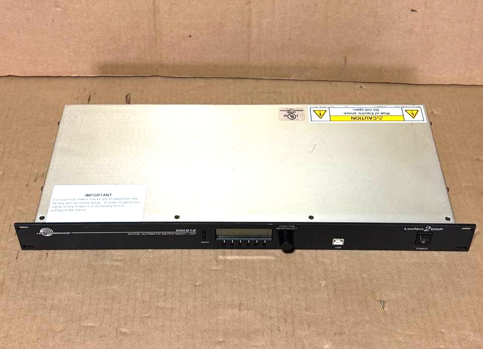 LECTROSONICS INC DM812 DIGITAL AUTOMATIC MATRIX MIXER + DSP