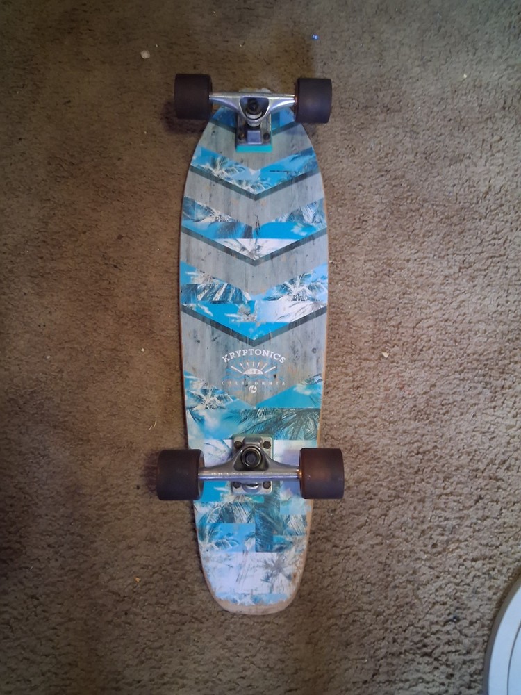 Kryptonics California 1965 Complete Longboard Blue Graphic Deck