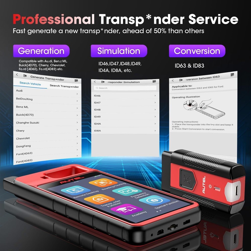 2025 Autel MaxiIM KM100 KM100E Key Fob Programming Tool Programmer Immobilizer
