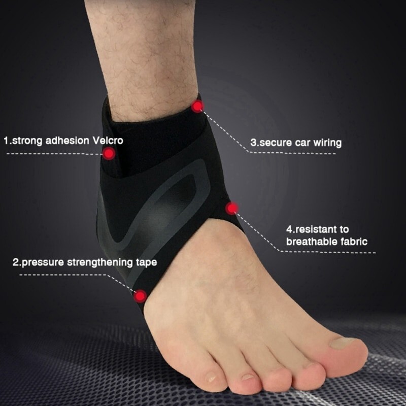 Ankle Support Brace Compression Adjustable Heel Stabilizer Foot Protector Strap