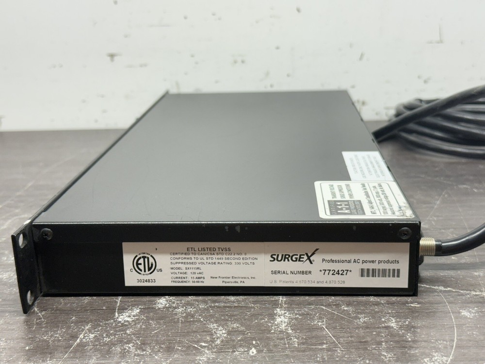 SurgeX SX1115RL Rack Mount Surge Protector and Power Conditioner - A203