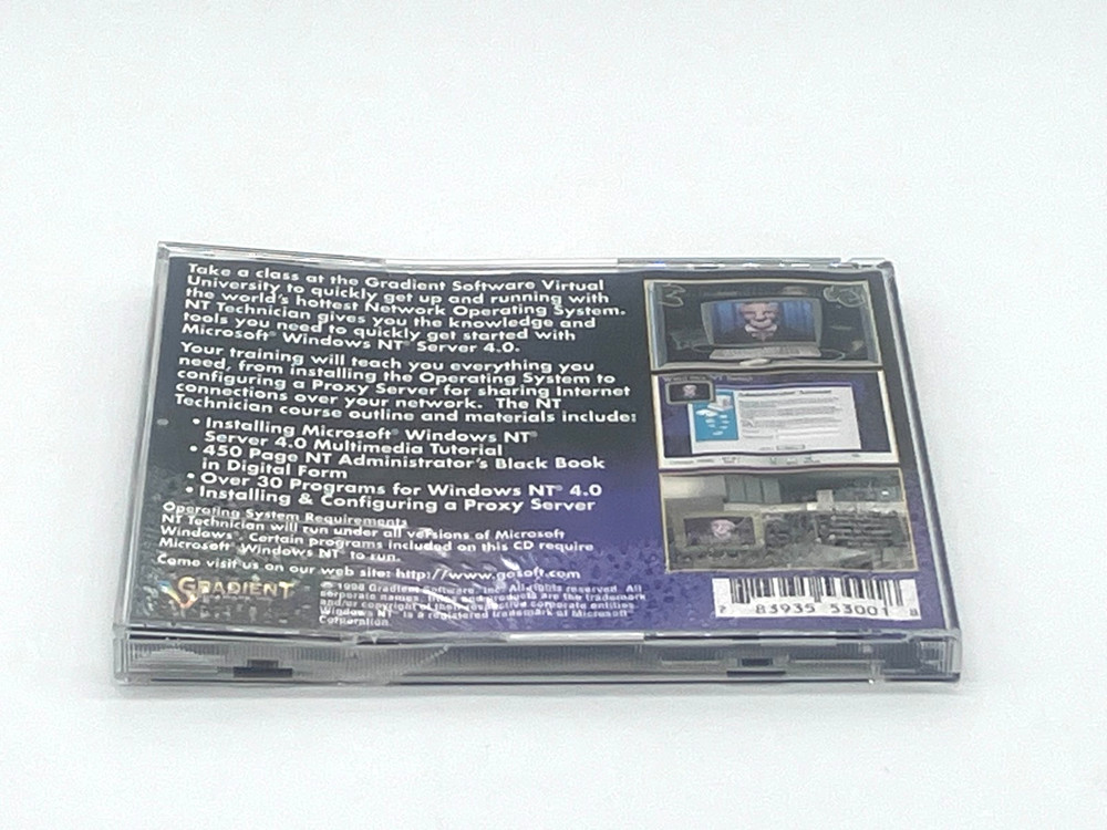 OBSOLETE SOFTWARE WINDOWS 98 NT TECHNICIAN GRADIENT INC