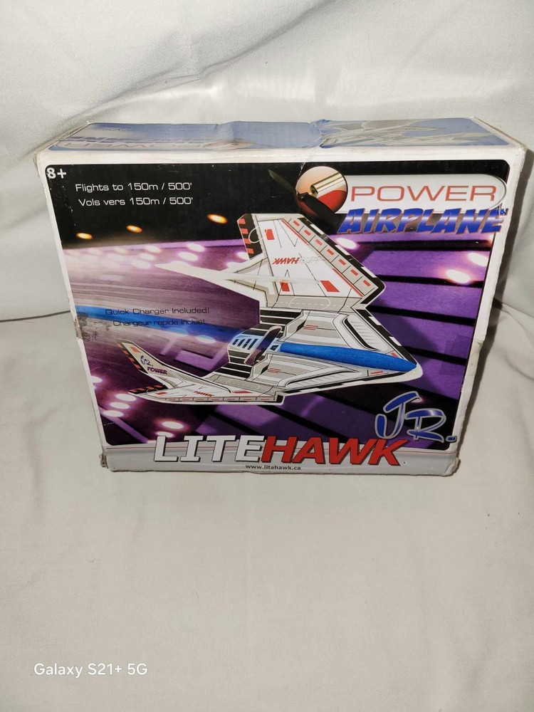 LiteHawk Jr. Power Airplane Glider In Box