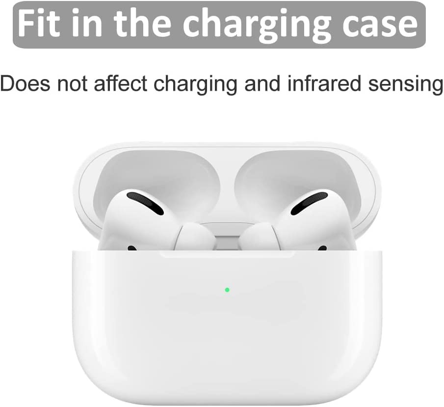 8 Sets Large Size Ear Tips Replacement for AirPods Pro 2nd / 1st Large, white
