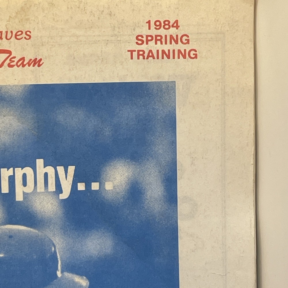 1984 Toronto Blue Jays v Atlanta Braves program ticket stubs/ plus 2 Programs