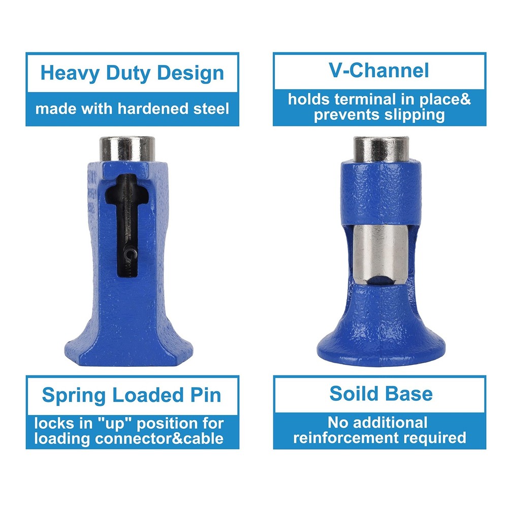 Hammer Lug Crimper Tool, Solid Hammer Crimper for Battery and Welding Cables ...