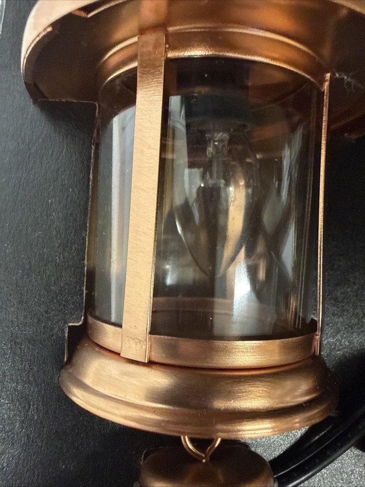 Costco Round Metallic Copper Lantern String Lights NIB