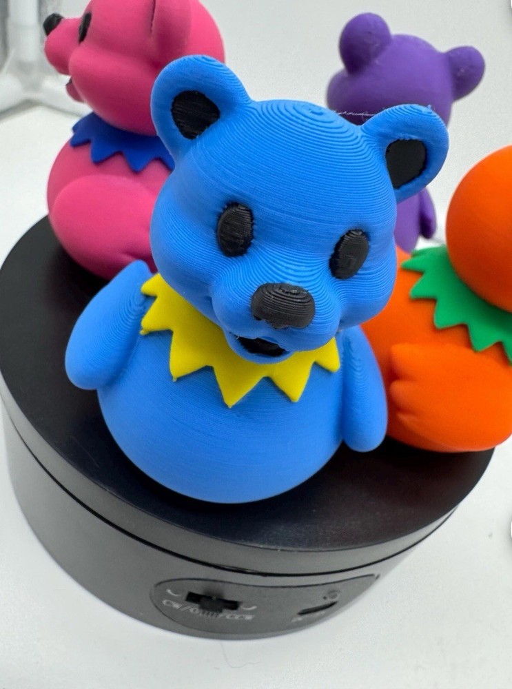 Blue Grateful Dead Dancing Bear Rubber Duck