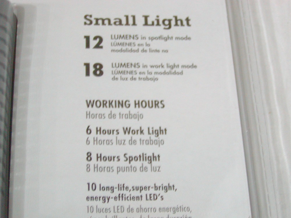 (4) NEW LED Task/Spot Flashlight Worklight (2 x 2pk) -- Four Flashlights Total!