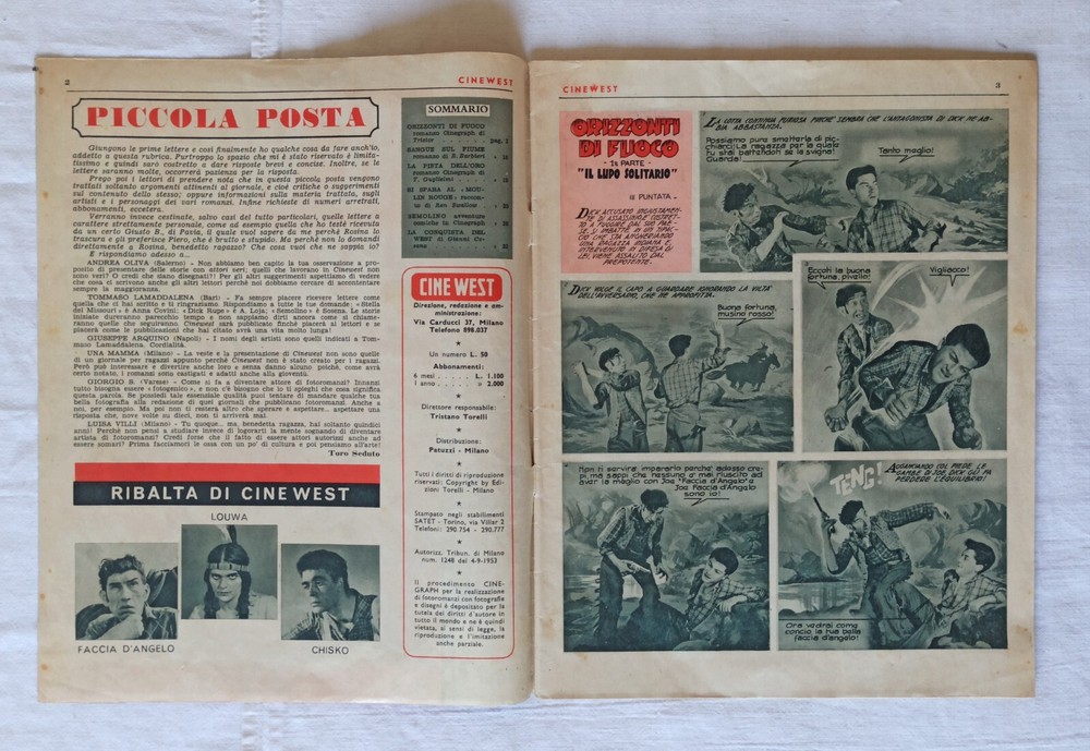 CINE WEST n.3 Ed. Torelli 1953!!!!